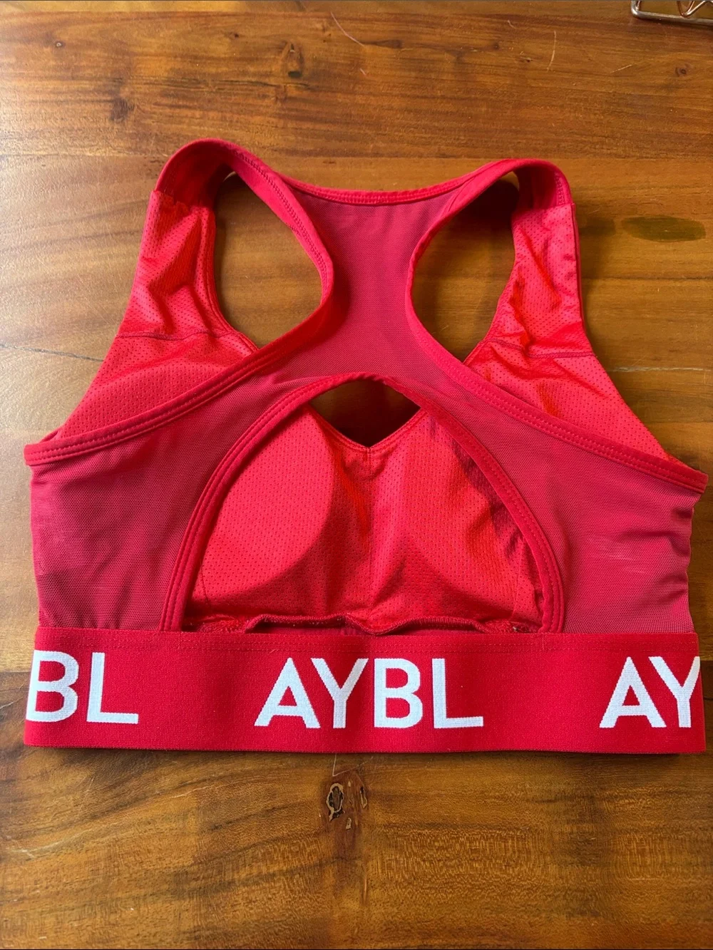 AYBL Red Racerback Sports Bra!  Excellent condition!  Small.